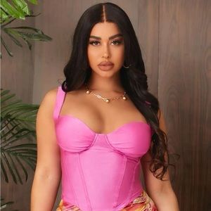 SHEIN| Hot Pink Bustier Cami